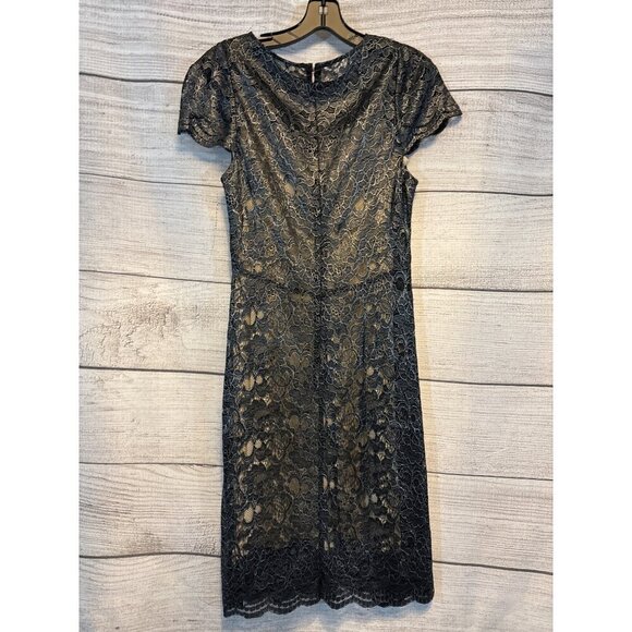 L'Agence Black Lace Dress with slip Size 8 - Picture 2 of 4